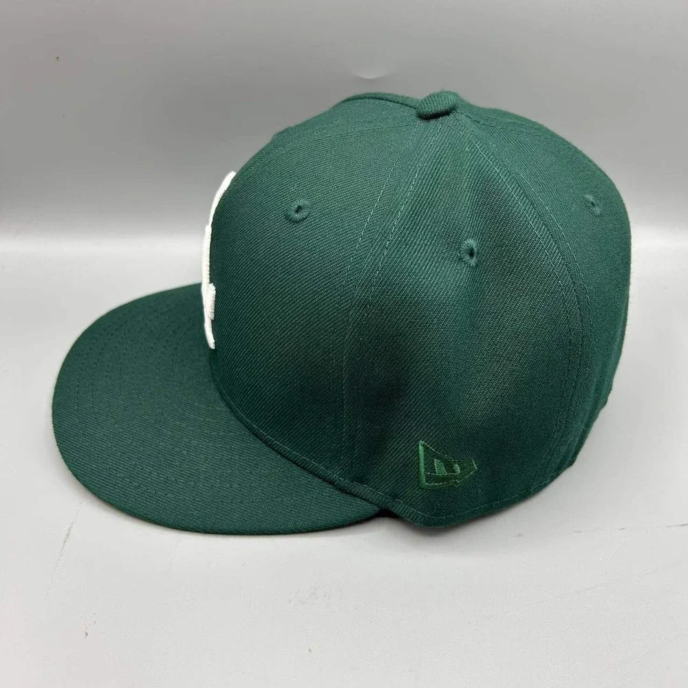Los Angeles LA Dodgers Hat Men‎ 7 3/8 Green Red 59Fifty New Era MLB Fitted Cap